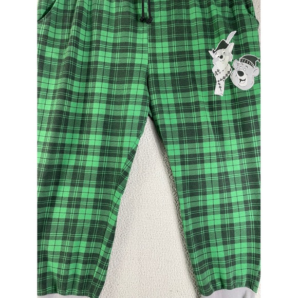 Disney Parks Robin Hood Little John Green Plaid Jogger Pajama Pants 2XL - Picture 9 of 11